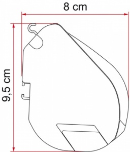 Fiamma F35 Pro Awning - Titanium Case